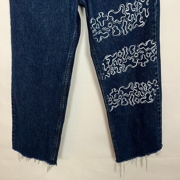 Lee HIgh-Rise Dark Wash Jeans Size 32 - Picture 5 of 10